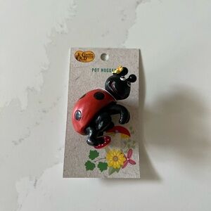 Cracker Barrel Garden Pot Hugger - Ladybug NEW